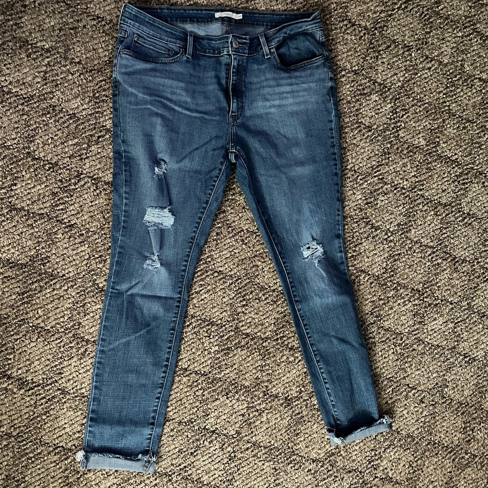 Levi Destroyed Skinny Jeans